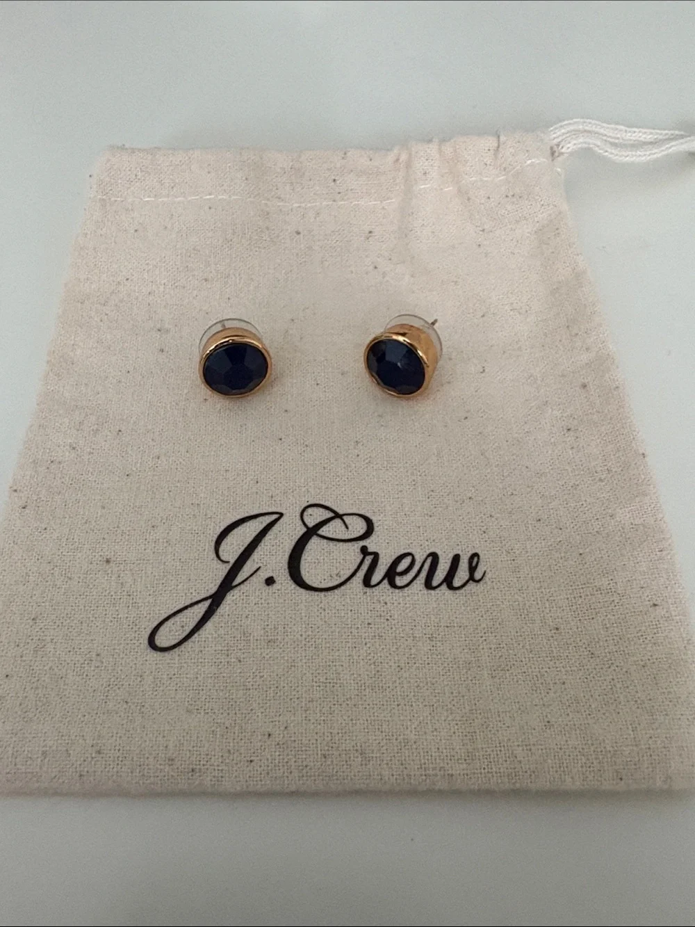 NWOT Crew Lapis Dark Blue Stud Earrings